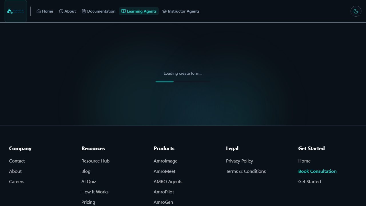 Create a dynamic learning agent on a custom subject